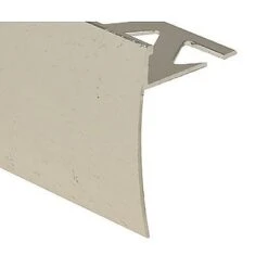 6' X 1/2" Hammered Titanium Tile Stair Nosing