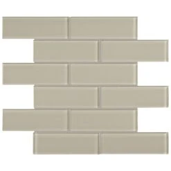 2"x6" Earth Bliss Element Brick Mosaic Tile 10PC/10 SqFt/Box