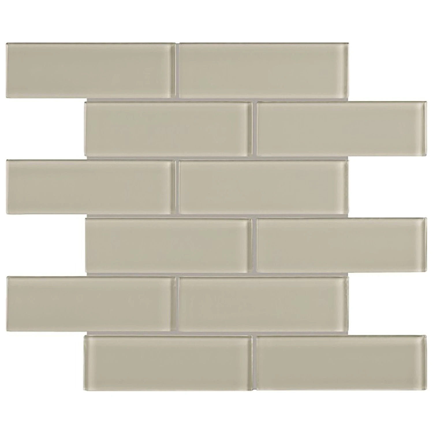 2"x6" Earth Bliss Element Brick Mosaic Tile 10PC/10 SqFt/Box 3 2"x6" Earth Bliss Element Brick Mosaic Tile 10PC/10 SqFt/Box