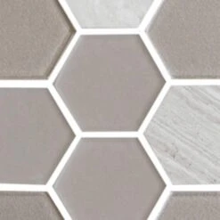 11.8" X 11.8" X 4mm Exagon Series Tile 14.38 Sq-ft/Box