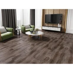 12mm Vintage Grey Laminate Flooring 18.83 Sf/box -Home-Floor 1030568 2