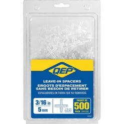 3/16" Leave-In Hard Style Tile Spacers-500/Pack