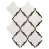 8mm WarmWhite VictorianArabesque Wall Tile 10PC/10.4 SqFt/Bx -Home-Floor 1070098 1