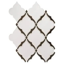 8mm WarmWhite VictorianArabesque Wall Tile 10PC/10.4 SqFt/Bx