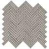 12"x12" Dove Gray Herringbone Mosaic Tile 10 PC/9.9 SqFt/Box -Home-Floor 1070099