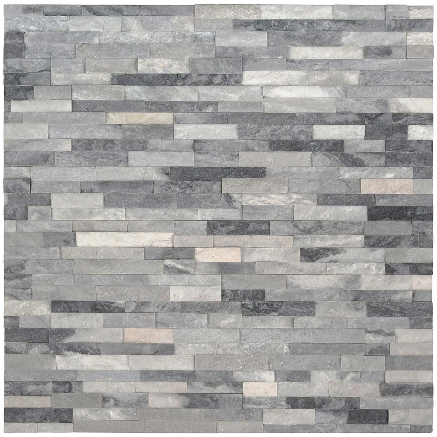 4.5"x16" AlaskaGray NaturalMarble LedgerStone 10PC/5 SqFt/Bx 3 4.5"x16" AlaskaGray NaturalMarble LedgerStone 10PC/5 SqFt/Bx