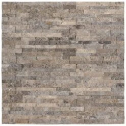 4.5"x16" Silver NaturalTravertine LedgerStone 10PC/5 SqFt/Bx