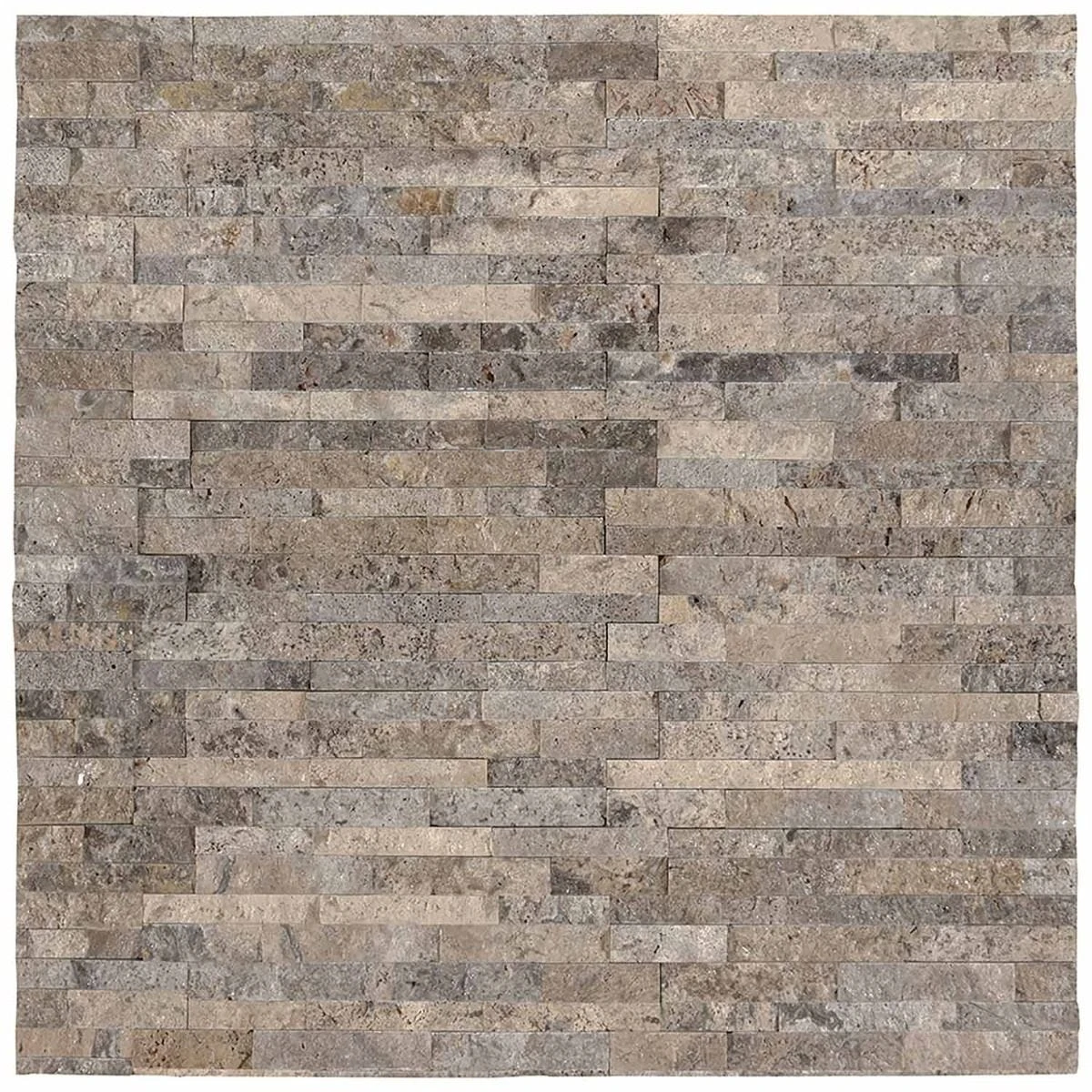 4.5"x16" Silver NaturalTravertine LedgerStone 10PC/5 SqFt/Bx 4 4.5"x16" Silver NaturalTravertine LedgerStone 10PC/5 SqFt/Bx - Image 2