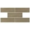 4"x12" Taupe Artisan Glazed Wall Tile 15 PC/4.59 Sq-Ft/Box -Home-Floor 1070121 1