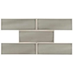 4"x12" Dove Gray Handcrafted Wall Tile 5 Sq-Ft/Box