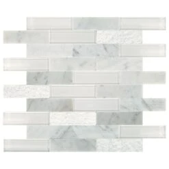 1.25" X 4" Simply Stick Brick Joint Mosaic 11.64 Sq-Ft/Box