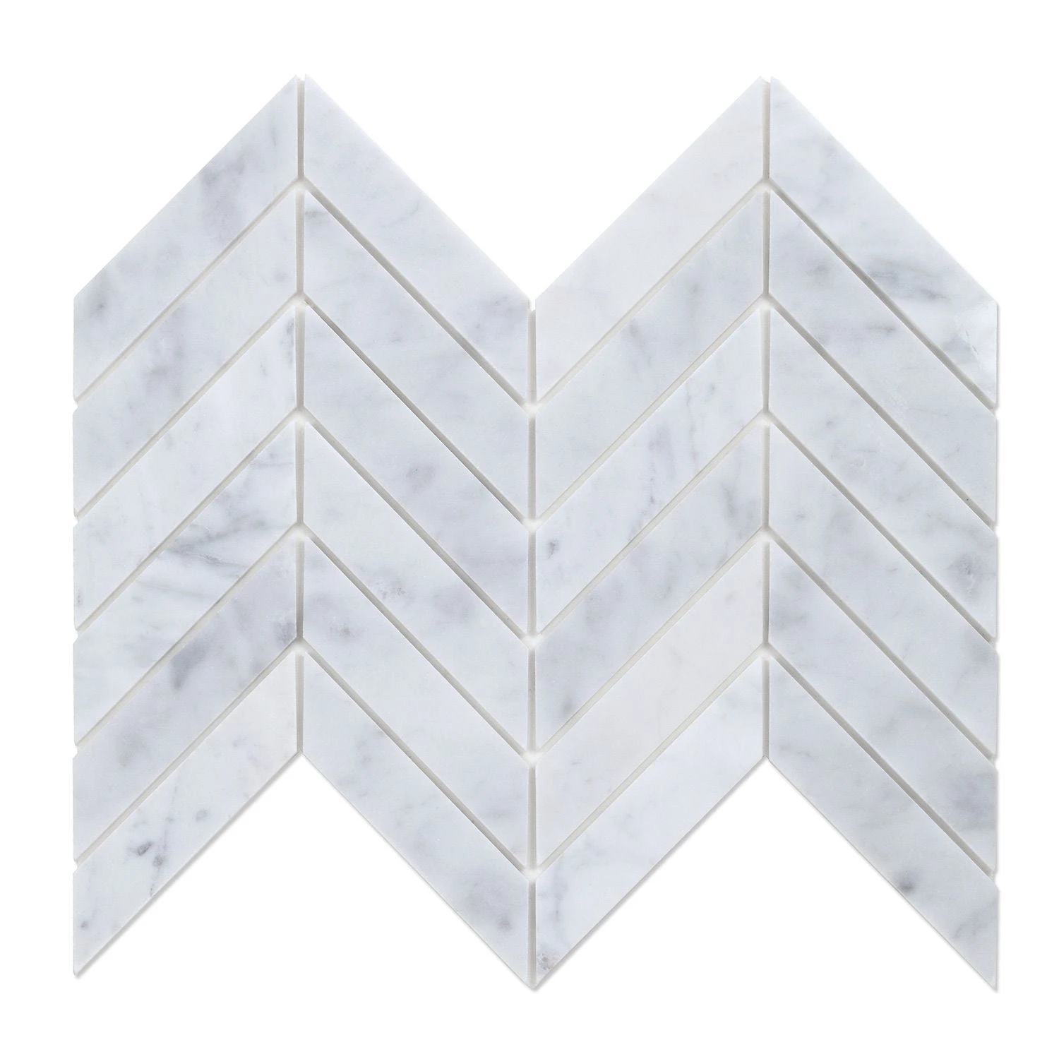 Maui White 11.35"x11"x5mm Marble Peel & Stick Wall Mosaic 3 Maui White 11.35"x11"x5mm Marble Peel & Stick Wall Mosaic