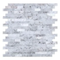 Camarillo Gray 11.77"x11.57"x8mm Stone Peel & Stick Mosaic