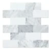 Pinot Gray 11.57"x11.34"x5mm Marble Peel & Stick Wall Mosaic -Home-Floor 1373083 1