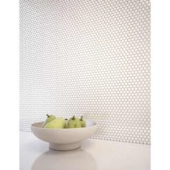 Penny Brushed Metal 11.97"x12"x5mm Peel & Stick Wall Mosaic -Home-Floor 1373087 6