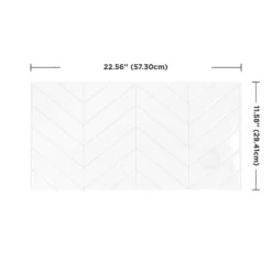 XL Chevron White Smart Tile Mosaik-2/Pack  -Home-Floor 1420405 3