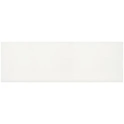 8"x24" Soho Canvas White Glossy Ceramic Wall Tile 15 Sq-Ft
