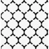 Marrakesh Porcelain Mosaic Black/White Tile 10.12 Sq-Ft/Box -Home-Floor 1424718 1