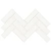 2” X 6” Soho Canvas White Herringbone Glossy Porcelain 9.47S -Home-Floor 1431403 1