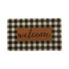 Welcome Plaid 18" X 30" Coir Mat -Home-Floor 1431851 1